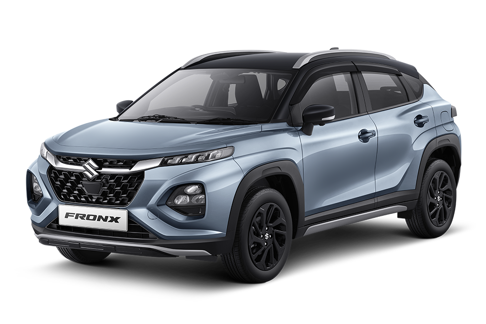 images_car-color_63_01_Suzuki FRONX SGX Exterior 45┬║ front side [ICE GRAYISH BLUE] copy-SGX